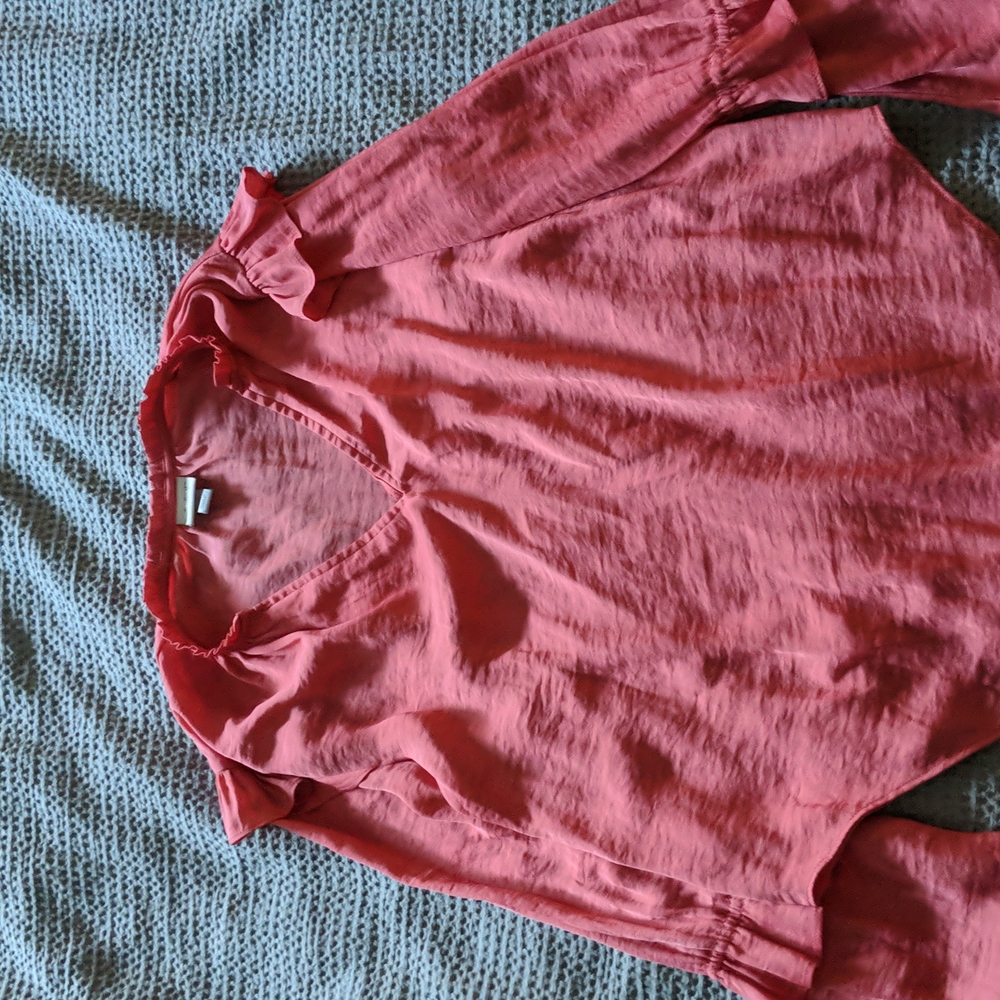 Pink blousy top